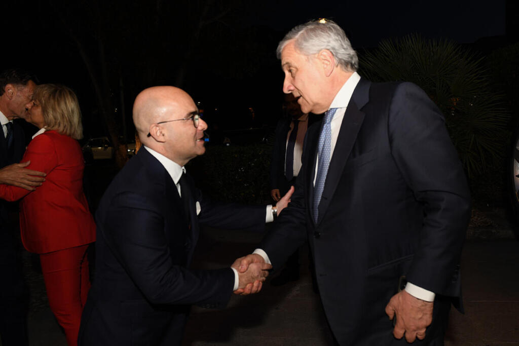 L’Avvocato Giuseppe Pedrizzi, presidente del Gruppo UCID Lazio con Antonio Tajani, Vicepremier e Ministro degli Esteri