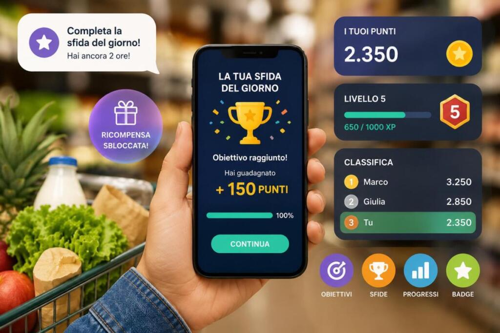 App di fedeltà nel supermercato
