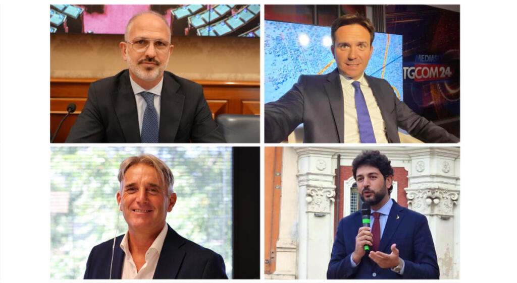 Nella foto da sinistra in senso orario: Luigi Nave, Alessandro Cattaneo, Andrea Barabotti e Marco Simiani