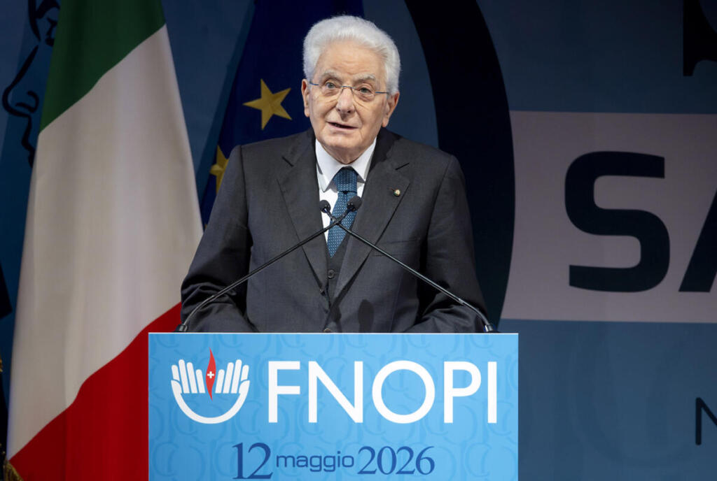 Il Presidente Sergio Mattarella alla cerimonia in occasione del centenario della giornata internazionale dell’infermiere