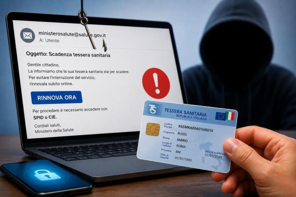 truffa tessera sanitaria phishing