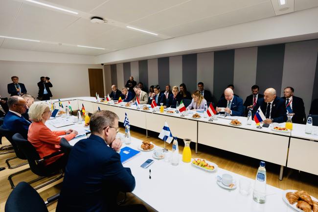 Il Presidente del Consiglio, Giorgia Meloni, partecipa a Bruxelles al Consiglio europeo.