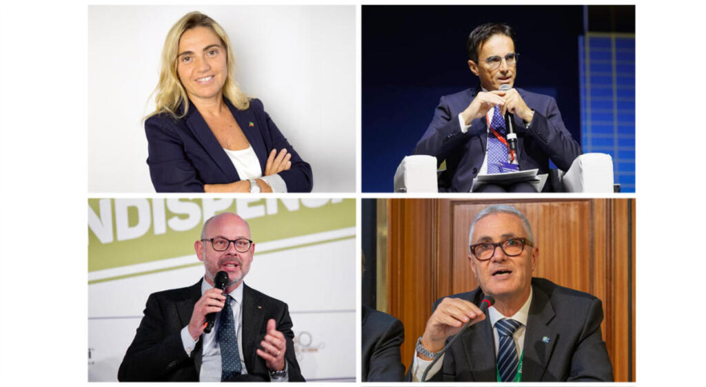 Nella foto da sinistra in senso orario: Chiara Tenerini, Mario Turco, Marco Cuchel e Andrea De Bertoldi