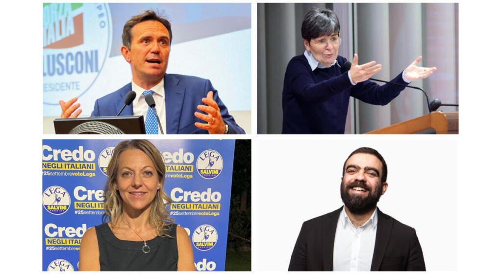 Nella foto da sinistra in senso orario: Alessandro Cattaneo, Maria Cecilia Guerra, Marco Grimaldi e Laura Cavandoli