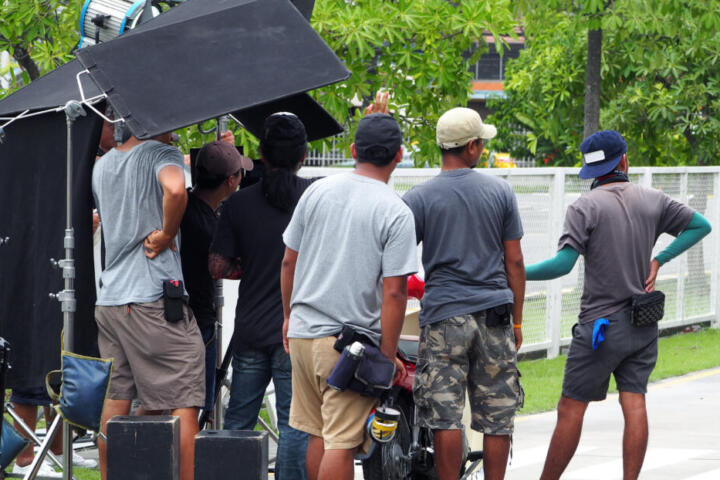 Un set cinematografico africano
