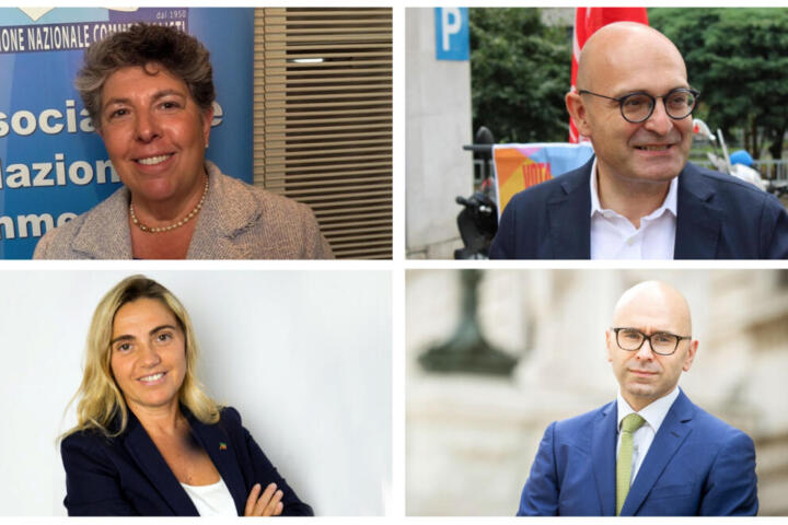 Nella foto da sinistra in senso orario: Daniela Dondi, Antonio Misiani, Giulio Centemero e Chiara Tenerini